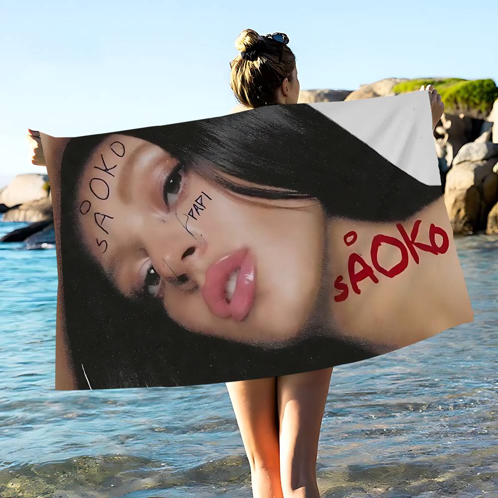 Singer Rosalia Motomami Microfiber Blanket Quick Drying Beach Towels Oversized Printing Super Absorbent Pool Towel Blanket
