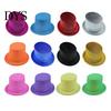 Magician Costume Accessories for Adults Kids Shiny Top Hats, Glitter Hat Adult Kids, Colorful Hat, Victorian Dress Up Christmas Sparkling Parties