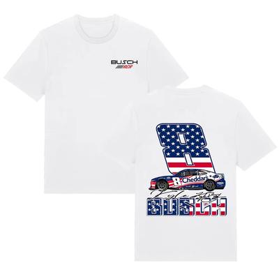 Kyle Busch 2026 Number 8 Patriotic T Shirts American Flag Racing Tee Stock Car Apparel Auto Racing Fashion Trendy Tee