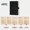 Weiche gesteppte Schmuckaufbewahrungsbox Buch-Set PU-Leder Reise-Organizer mit 5 herausnehmbaren Samtseiten für Ohrringe und Ringe Beutel für Halsketten