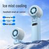 Portable Folding Turbo Fan with High-Speed Cooling & Neck Strap