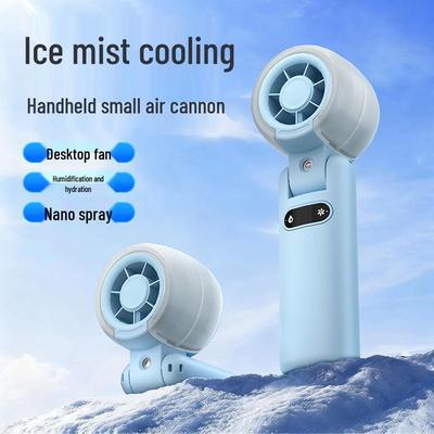Portable Folding Turbo Fan with High-Speed Cooling & Neck Strap