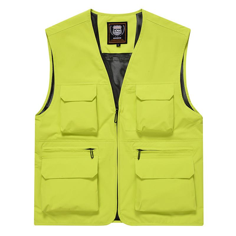 New Men's Multi-pocket Outdoor Casual Photography Fishing Vest Large Size Waistcoat