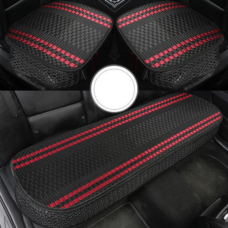 Car Seat Cushion Summer Ice Silk Cool Breathable Non-Slip Seat Protector Mat Car Seat Cover Universal Auto Interior Accessories