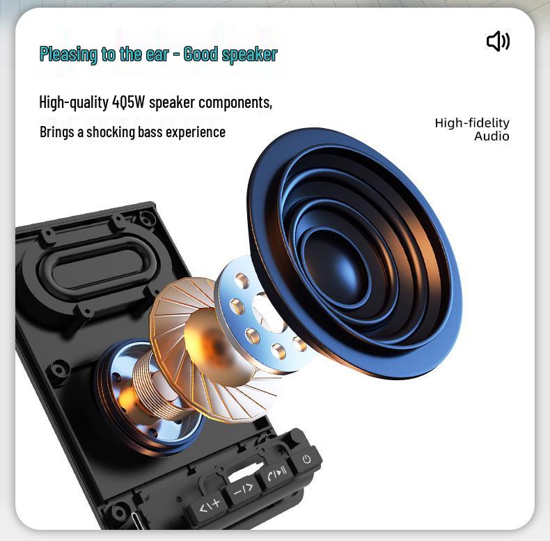 L37 Bluetooth Speaker Phone Stand with Long Battery Life & HD Sound Quality, Multi-Angle Design