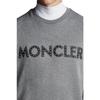 Moncler FW22 Letter Print Logo Label Crewneck Sweatshirt Men sweatshirt Gray H10918G00013809KR989