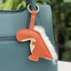Frauen Mädchen Anhänger Kreative Schlüssel Ringe Halter Niedlichen Cartoon Dinosaurier Tasche Dekorationen PU Leder Dekorative Geschenk Zubehör