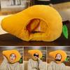 Mango Headgear Soft Simulation Fruit Hat Lovely Selfie Props Dress-up Headwear Cartoon Plush Hat Cosplay Costume Accessories Party Supplies