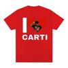 I Love Playboi Carti Rapper Graphic Tshirt Unisex Women Harajuku Y2k Short Sleeve Tshirt Male Hip Hop Oversized T Shirt Streetwear