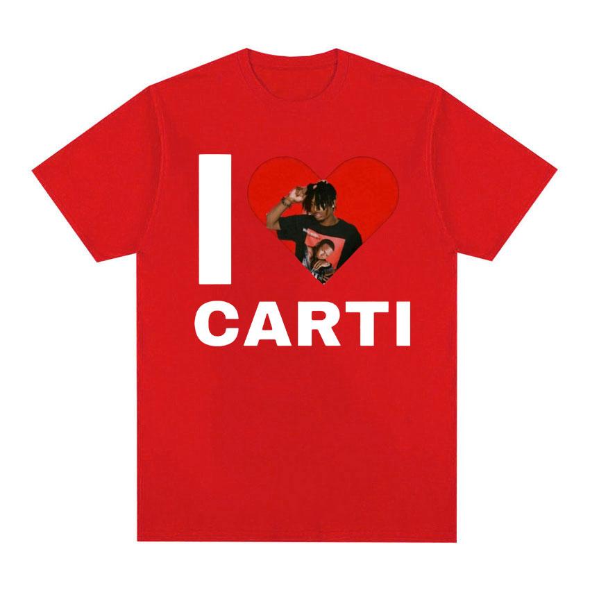 I Love Playboi Carti Rapper Graphic Tshirt Unisex Women Harajuku Y2k Short Sleeve Tshirt Male Hip Hop Oversized T Shirt Streetwear