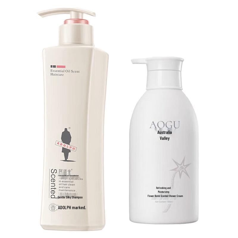 Adolph Gentle Silky Shampoo & Refreshing Shower Gel Set