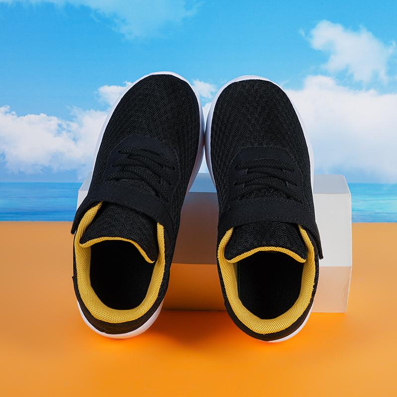 28-40 Kinder-Sportschuhe, atmungsaktiv, mit magischen Aufklebern, für Mädchen, EVA, ultraleichte Sportschuhe