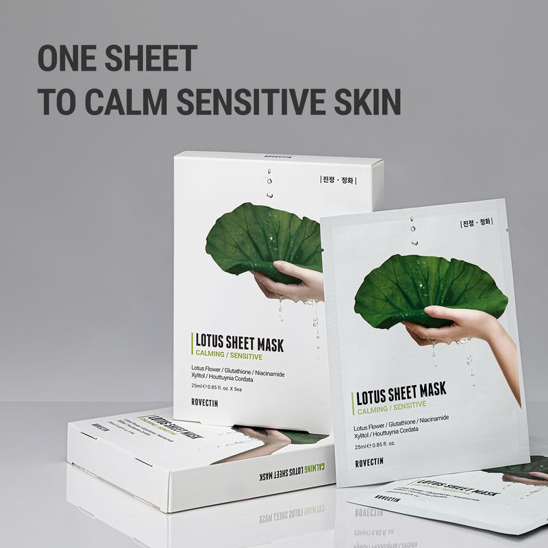 ROVECTIN *renewal* Calming Lotus Sheet Mask (1ea)