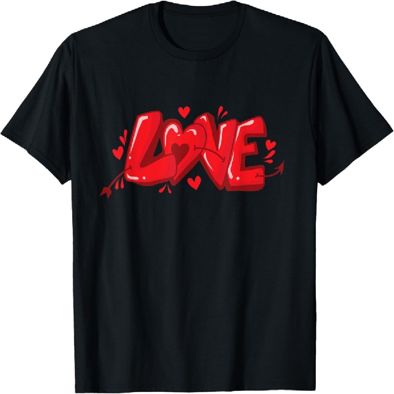 Love Street Art Graffiti Spray Art Style T-Shirt XXXXXL разноцветный