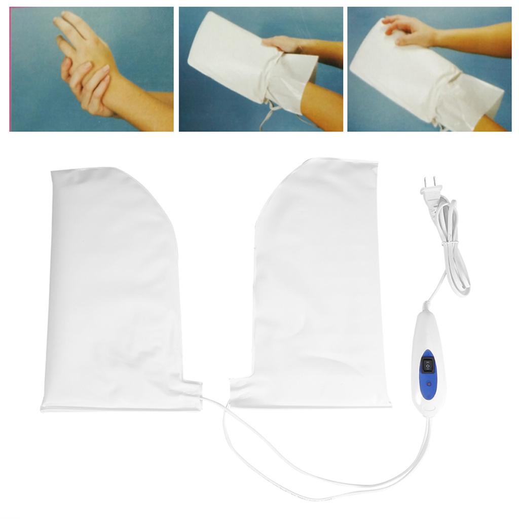 Therapeutic Heated Mitts for Paraffin Wax Therapy Manicure SPA Treatment Hand Care Mittens US Plug 1