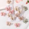 LOVEKIKI 4/5Pcs Glitter Hair Clip for Girl Ribbon Bows Hairpin Handmade Pearl Hair Bangs Side Clips Children Hair Accessories