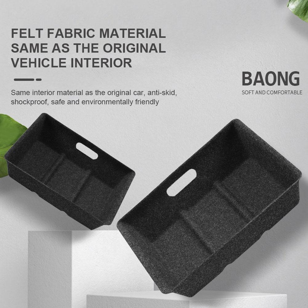 Bac de rangement caché Boîtes Boîte de rangement sous le siège Bac organisateur sous le siège Bacs de rangement sous le siège pour Tesla Model Y 2021-2023