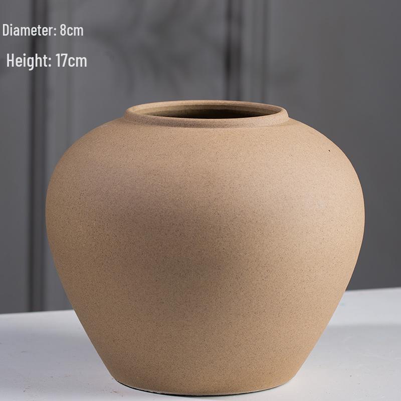 Modern Minimalist Nordic Floor Vase for Dried Flowers – Large Ceramic Home Decor for Living Room or Entrance