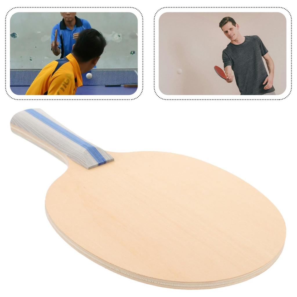 COOLHIYA Table Tennis Made of Suitable for Children and Interactive Training Racket, Lightweight, Non-Slip Grip, Basswood, Durable, Indoor/Outdoor