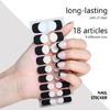 French Style Nails Art Stickers Nails Polish Wraps Semi Cured Gel Nail Strips