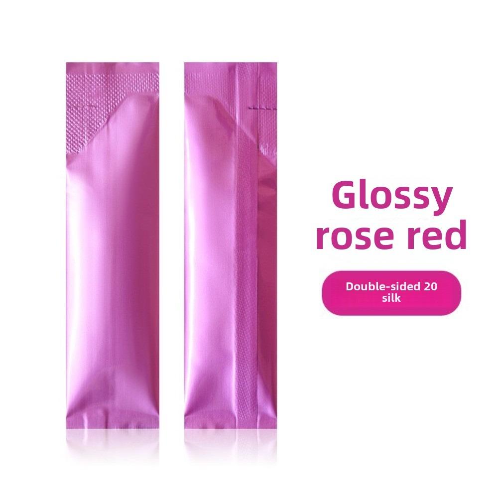 100pcs Rectangular Open Top Aluminum Foil Bag Disposable Long Strip Tea Bag Liquid Powder Subpackage Coffee Milk Cocoa