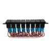 8 Gang Marine Boat Rocker Switch Panel, 12V/24V Waterproof RV LED Switch Panel for Car Truck Marine