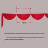 Satin Cloth Red Flower Arrangement for Staircase & Balcony Decor - Fade Resistant