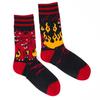 Gothic Dark Retro Jacquard Skateboard Mid-Tube Cotton Socks - Spring/Summer Trendy Unisex Style