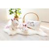 Teodor Plush Toy Unicorn White with Pink Details 30x45cm Soft Cuddly Stuffed Animal Kids Gift