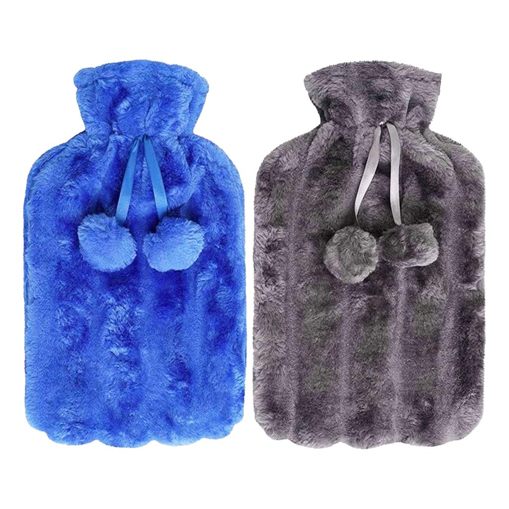 K Collection Pom Pom Hot Water Bottle And Cover (Pack of 2)