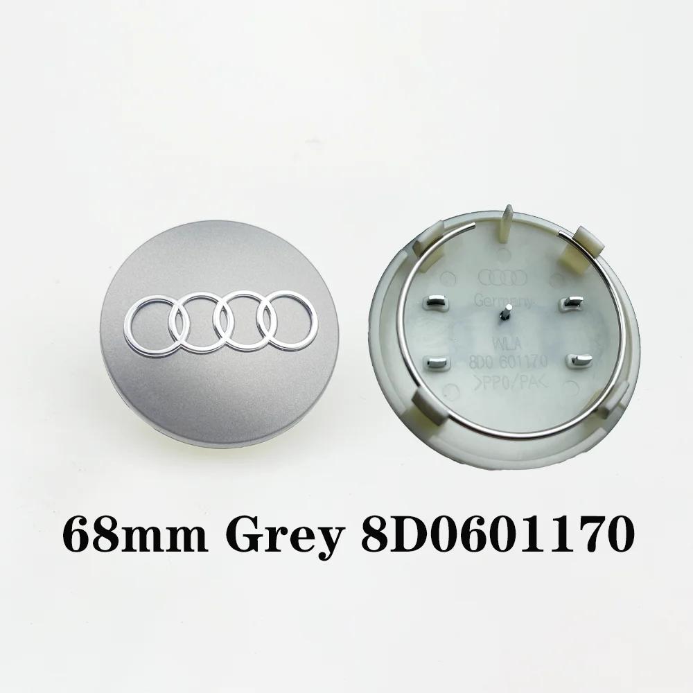 2026 Hot 4pcs 60mm 61mm 69mm 68mm Car Styling Wheel Center Cap Hub Replaced Covers For Audi A3 A4 A5 A6 A7 A8 S4 S6 4B0601170 8D0601170