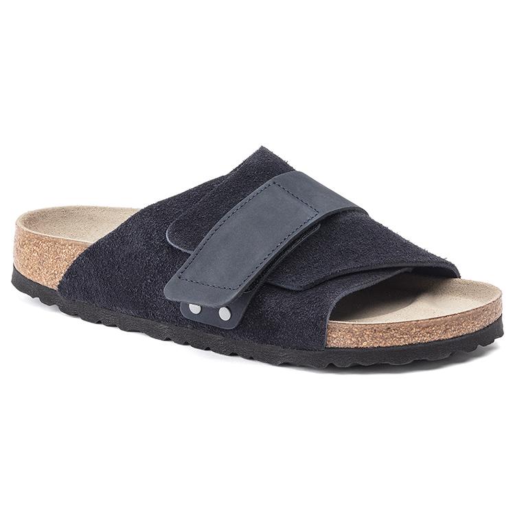Birkenstock Kyoto Nubuck Suede Leather Narrow Fit Sandals 'Midnight Blue' 1020689