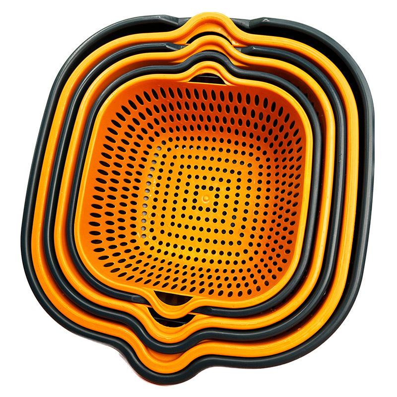 Double-Layer 8-Piece Thickened Vegetable Washing & Draining Basket Set