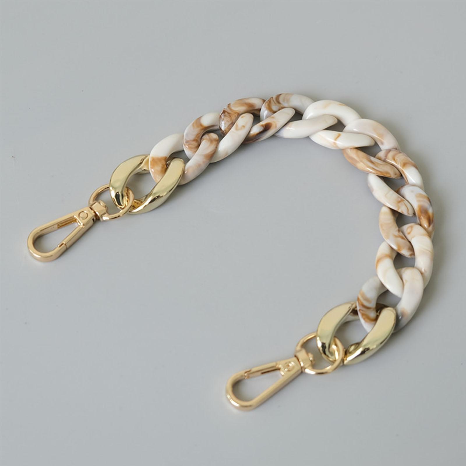 

Ручка для сумки цепь DIY акриловая смола ремень для сумки на плечо замена кошелька 28 см зелёный