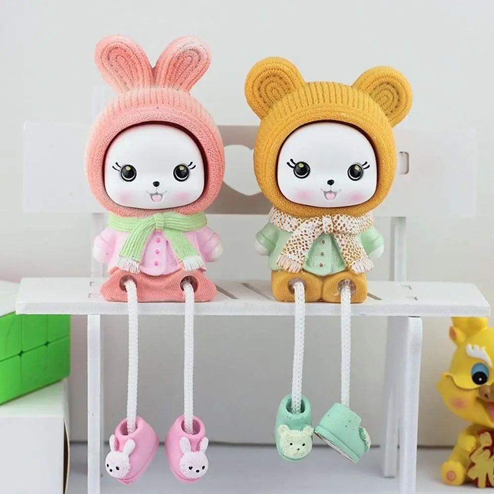 1Pair Boy and Girl Couple Dolls Decor Bear Rabbit Lovers Micro Landscape  Wedding