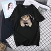 Creative Cat Design Unisex Loose-Fit Short-Sleeve T-Shirt for Couples