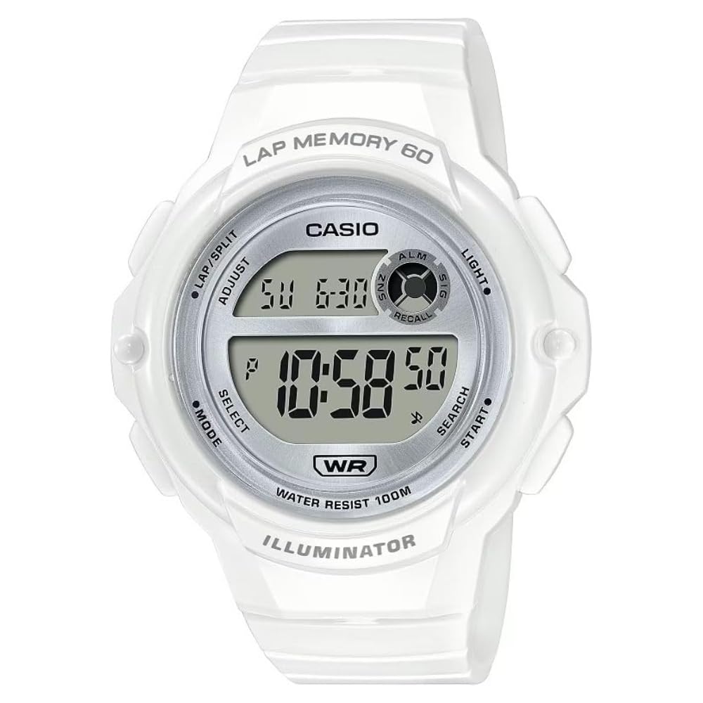 Casio LWS-1200H-1AVDF White One Size Strap Watch