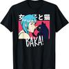 Funny Kawaii Baka Cat Slap - Funny Japanese Anime Meme T-Shirt