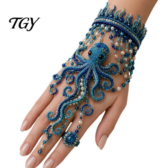 Pulsera Ajustable DIY Kit de Mano con Cuentas, Set para Hacer Joyería con Tejido de Cuentas, Kit de Manualidades de Cadena Hecha a Mano para Regalos de Adultos Amantes de las Manualidades