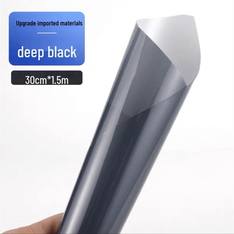 Compatible with 25 Land Rover Range Rover Models: Blacked-out TPU Headlight/Taillight Film with Light-controlled Color Changing.