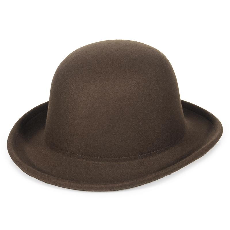 Eleganter Damen Cloche Hut Herbst Winter Vintage Damen Weicher Party Kirchenhut Eimerhut mit Feder