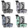 Robuster Kameraschutz Magnetische Bumper Handyhülle mit Ringständer Für iPhone 17 Pro Max Samsung Xiaomi Oppo Honor Harte PC Stoßfeste Hülle