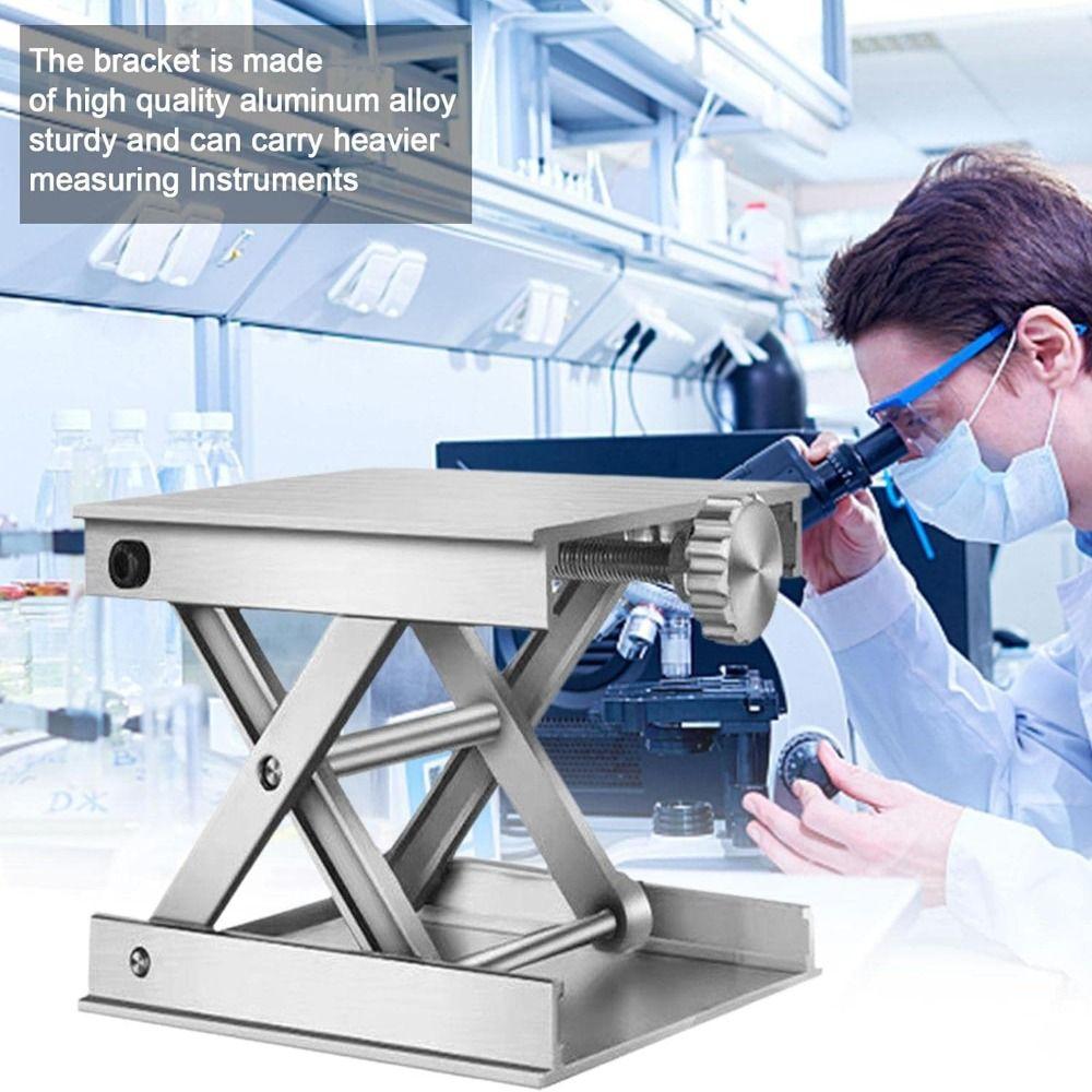 Aluminum Zinc Zinc Alloy Lab Jack Stand Platform Expandable Lab Jack Plate Lab Lift Stand Table Scientific