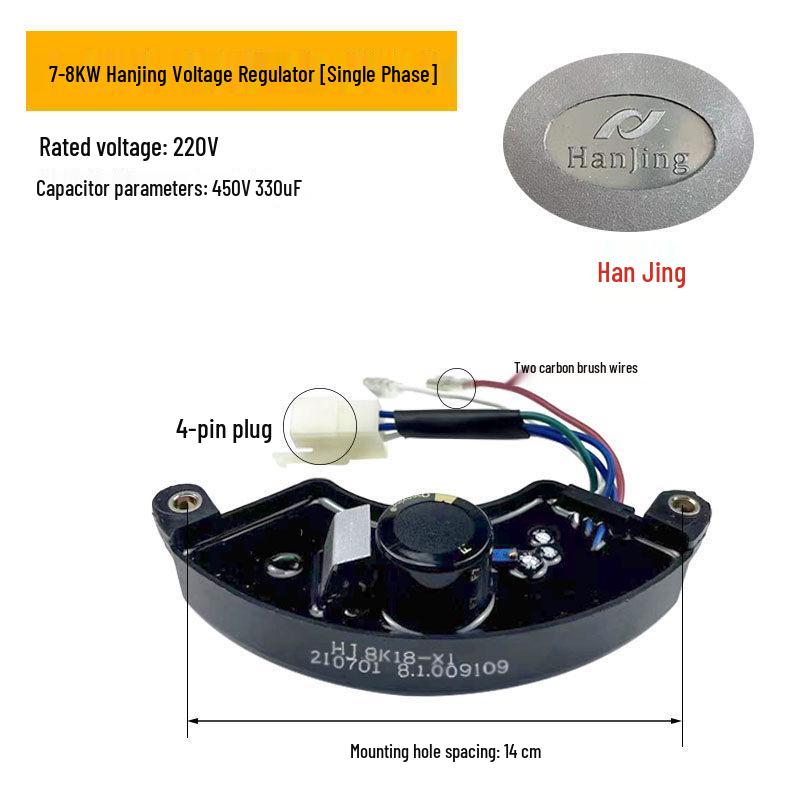 AVR Voltage Regulator for 2-8KW Gasoline Generator, Diesel Engine, Single/Three-Phase Equal Power