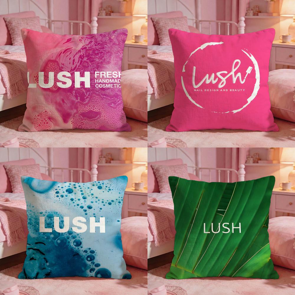 Brand Logo LLush Cushion Cover Premium Comfort Reversible Pillow Cove Two In One Design For Any Room Car Interior