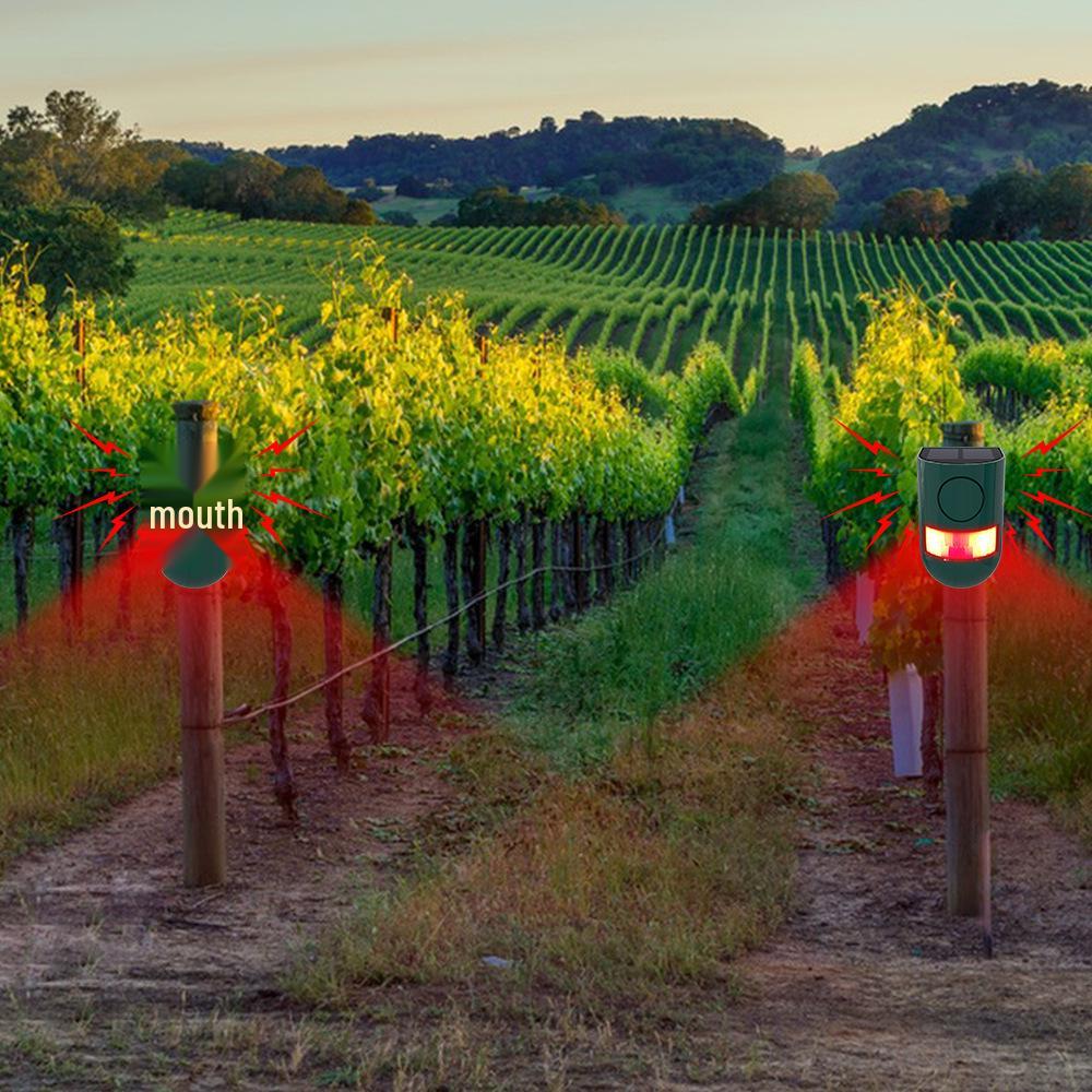 Solar-Powered Infrared Alarm: Motion-Activated Light & Sound Anti-Theft & Animal Repellent