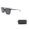 Montblanc Hexagonal White Star Entry Series Black Square Sunglasses Men Sunglasses MB0084SK-001