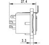 Gniazdo Tablicowe Panelowe Roxtone Xlr Rx5Fd-Nt