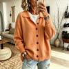 Dames gebreide vest trui met knopen aan de voorkant en reverskraag, Kleur Casual Herfst Winter