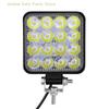 Square 48W LED Work Light 12V 24V Off Road Flood Spot Lamp For Car Truck SUV